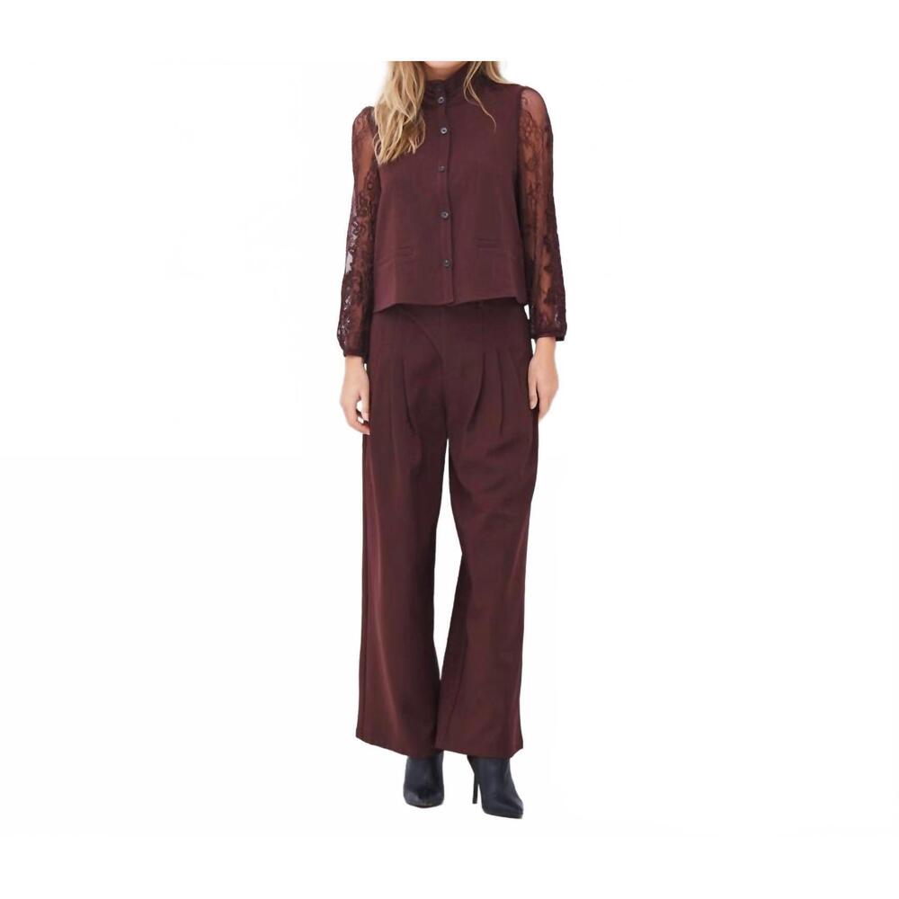 NEW NU DENMARK ariel trousers in grape